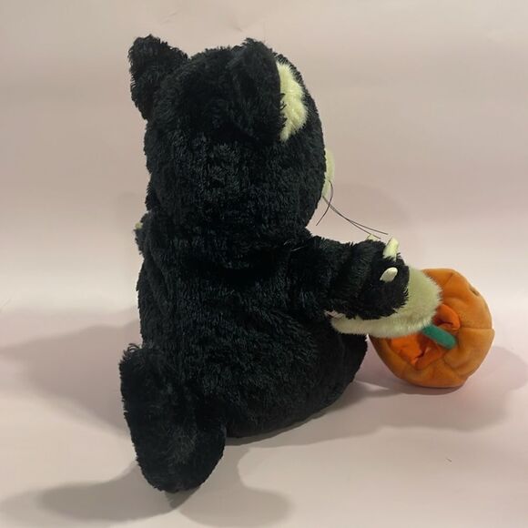 Starbucks 2002 Halloween 10" Inch Bearista Bear in Black Cat Meow Costume EUC - Picture 4 of 11